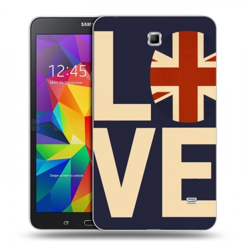 Дизайнерский силиконовый чехол для Samsung GALAXY Tab 4 7.0 Флаг Британии