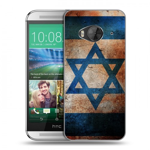 Дизайнерский силиконовый чехол для HTC One ME Флаг Израиля