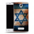 Дизайнерский пластиковый чехол для Lenovo A2010 Флаг Израиля