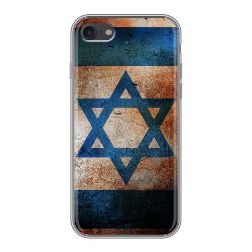 Дизайнерский силиконовый с усиленными углами чехол для Iphone 7 Флаг Израиля