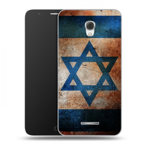 Дизайнерский пластиковый чехол для Alcatel Pop 4 Plus Флаг Израиля