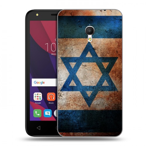 Дизайнерский пластиковый чехол для Alcatel Pixi 4 (5) 5010D Флаг Израиля