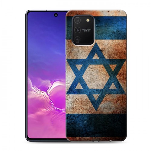 Дизайнерский силиконовый с усиленными углами чехол для Samsung Galaxy S10 Lite Флаг Израиля