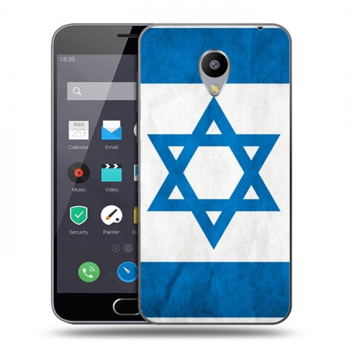 Дизайнерский пластиковый чехол для Meizu M2 Note Флаг Израиля