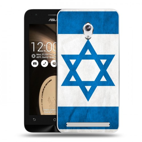 Дизайнерский пластиковый чехол для ASUS Zenfone C Флаг Израиля