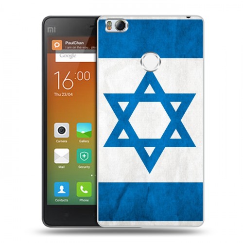 Дизайнерский силиконовый чехол для Xiaomi Mi4S Флаг Израиля