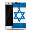 Дизайнерский пластиковый чехол для Huawei P9 Plus Флаг Израиля