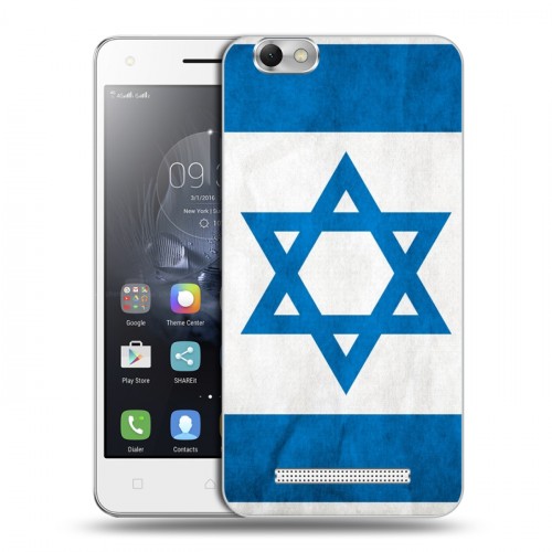 Дизайнерский силиконовый чехол для Lenovo Vibe C Флаг Израиля