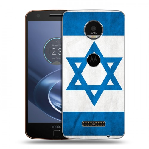 Дизайнерский пластиковый чехол для Lenovo Moto Z Флаг Израиля
