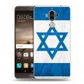 Дизайнерский пластиковый чехол для Huawei Mate 9 Флаг Израиля