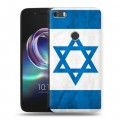 Дизайнерский силиконовый чехол для Alcatel Idol 5 Флаг Израиля
