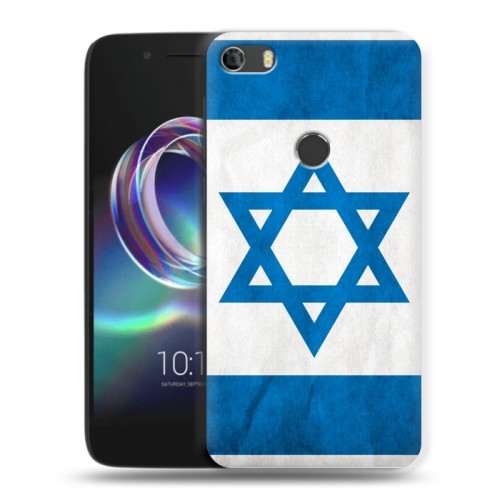 Дизайнерский силиконовый чехол для Alcatel Idol 5 Флаг Израиля