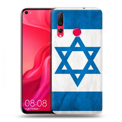 Дизайнерский пластиковый чехол для Huawei Nova 4 Флаг Израиля