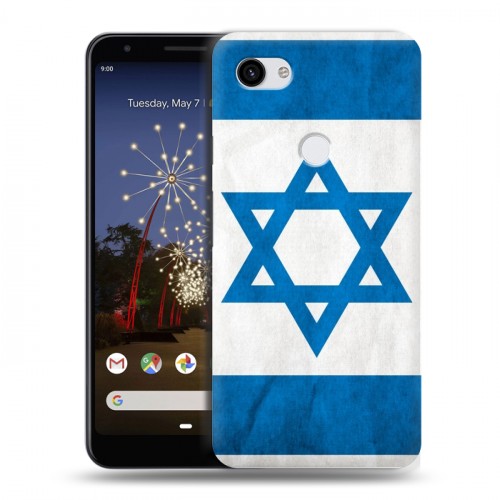 Дизайнерский пластиковый чехол для Google Pixel 3a XL Флаг Израиля