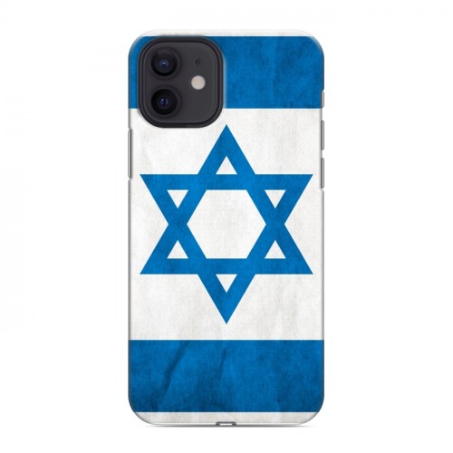 Дизайнерский силиконовый чехол для Iphone 12 Флаг Израиля