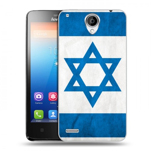 Дизайнерский пластиковый чехол для Lenovo S890 Флаг Израиля