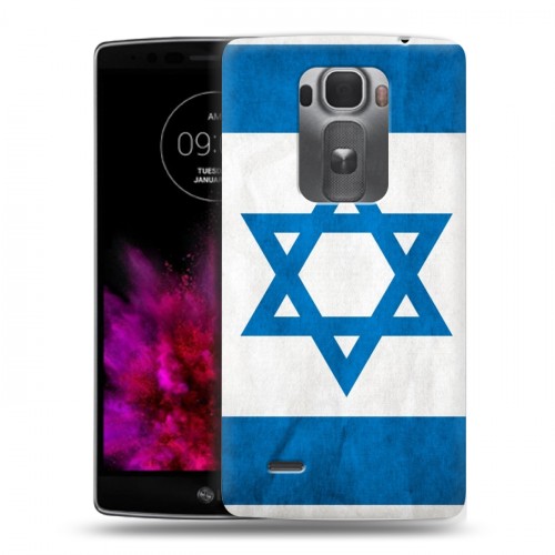 Дизайнерский пластиковый чехол для LG G Flex 2 Флаг Израиля