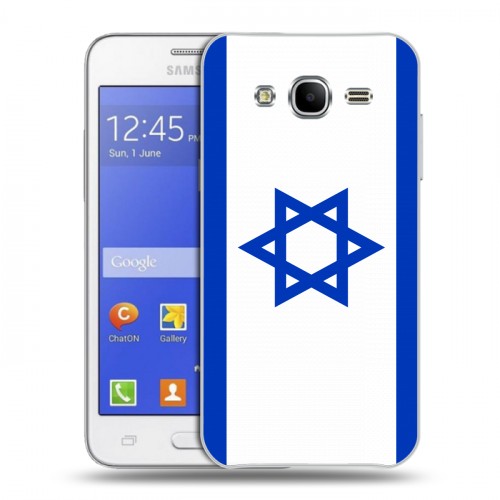 Дизайнерский силиконовый чехол для Samsung Galaxy J7 Флаг Израиля