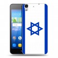 Дизайнерский пластиковый чехол для Huawei Y6 Флаг Израиля
