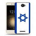 Дизайнерский силиконовый чехол для BQ Aquaris U Lite Флаг Израиля