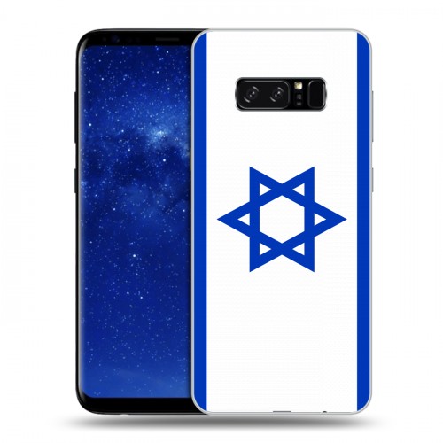 Дизайнерский силиконовый чехол для Samsung Galaxy Note 8 Флаг Израиля