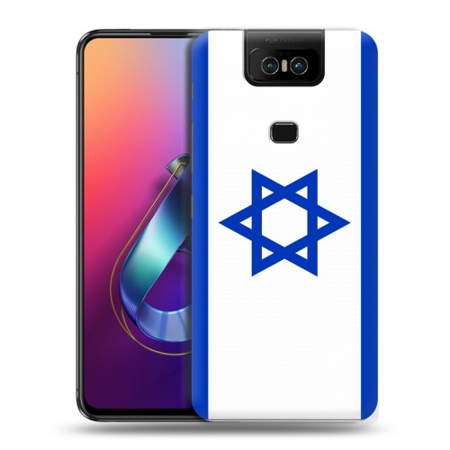 Дизайнерский пластиковый чехол для ASUS ZenFone 6 ZS630KL Флаг Израиля