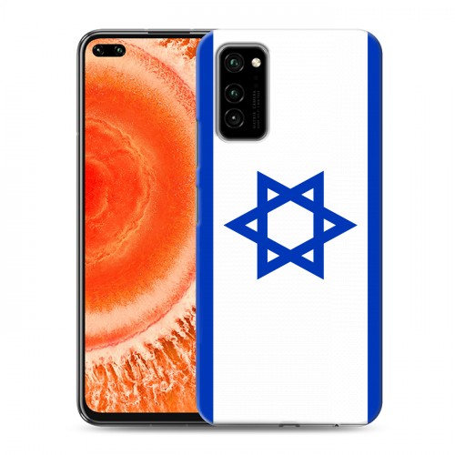 Дизайнерский силиконовый чехол для Huawei Honor View 30 Pro Флаг Израиля