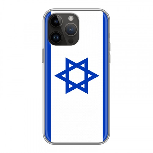 Дизайнерский силиконовый чехол для Iphone 14 Pro Max Флаг Израиля
