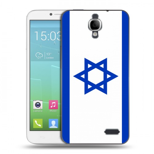 Дизайнерский силиконовый чехол для Alcatel One Touch Idol Флаг Израиля