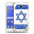 Дизайнерский пластиковый чехол для Samsung Galaxy J7 Флаг Израиля