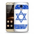 Дизайнерский пластиковый чехол для Huawei Honor 5C Флаг Израиля
