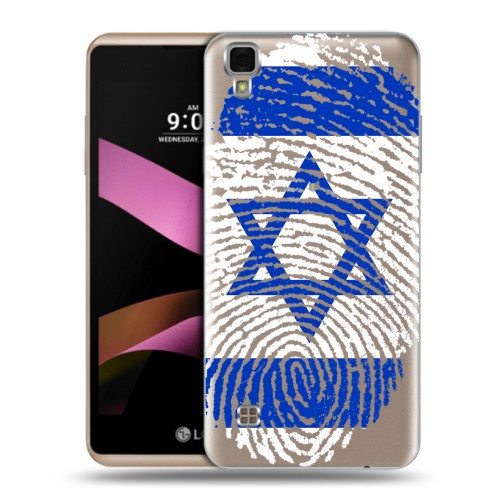 Дизайнерский пластиковый чехол для LG X Style Флаг Израиля