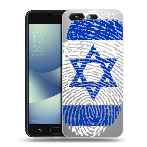 Дизайнерский пластиковый чехол для ASUS ZenFone 4 Pro Флаг Израиля