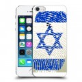 Дизайнерский пластиковый чехол для Iphone 5s Флаг Израиля