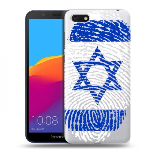 Дизайнерский пластиковый чехол для Huawei Honor 7A Флаг Израиля