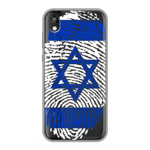 Дизайнерский силиконовый с усиленными углами чехол для Huawei Honor 8s Флаг Израиля