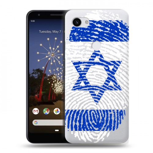Дизайнерский пластиковый чехол для Google Pixel 3a XL Флаг Израиля