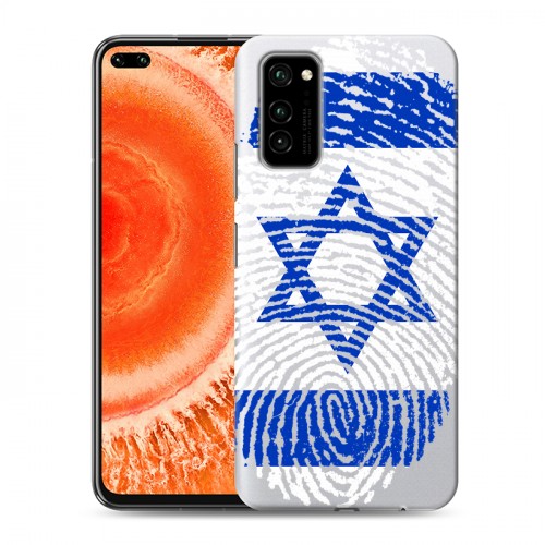 Дизайнерский пластиковый чехол для Huawei Honor View 30 Pro Флаг Израиля
