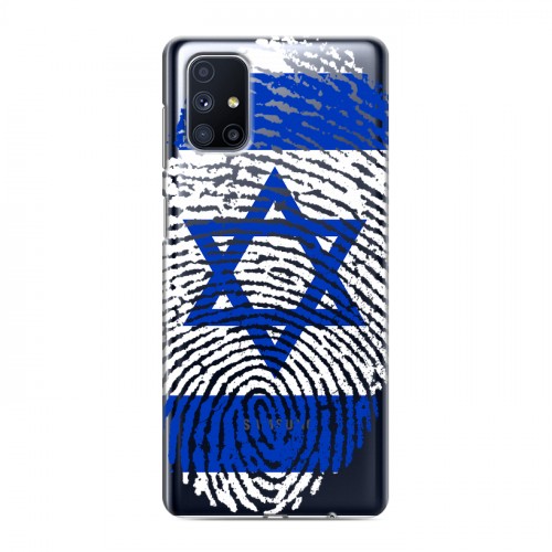 Дизайнерский силиконовый с усиленными углами чехол для Samsung Galaxy M51 Флаг Израиля