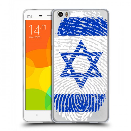 Дизайнерский пластиковый чехол для Xiaomi Mi Note Флаг Израиля