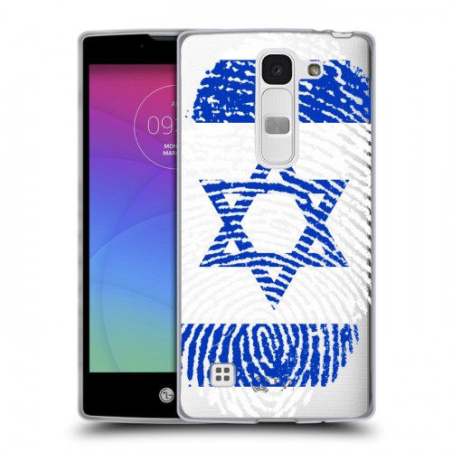 Дизайнерский силиконовый чехол для LG Spirit Флаг Израиля