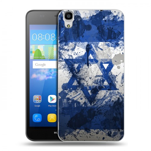 Дизайнерский пластиковый чехол для Huawei Y6 Флаг Израиля