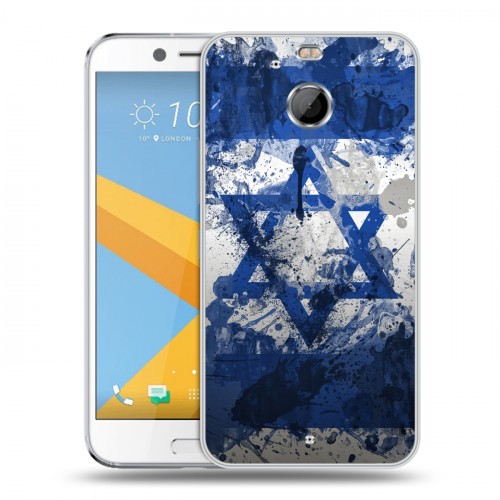 Дизайнерский пластиковый чехол для HTC 10 evo Флаг Израиля