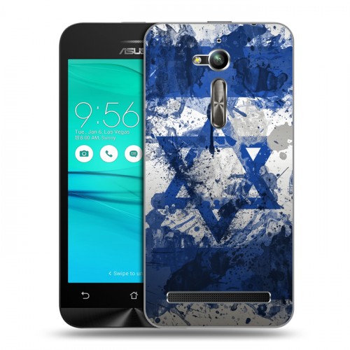 Дизайнерский пластиковый чехол для ASUS ZenFone Go ZB500KL Флаг Израиля