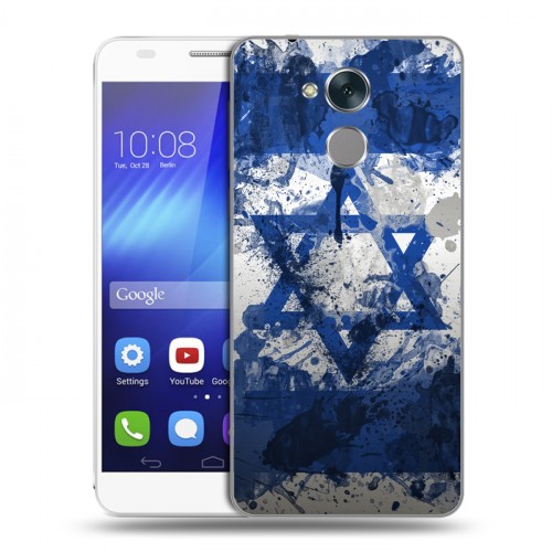 Дизайнерский пластиковый чехол для Huawei Honor 6C Флаг Израиля