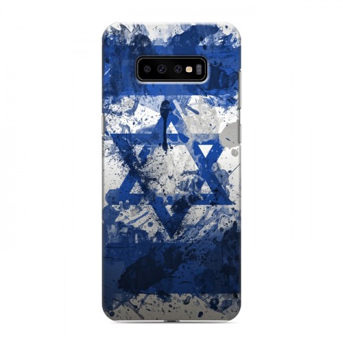 Дизайнерский пластиковый чехол для Samsung Galaxy S10 Plus Флаг Израиля