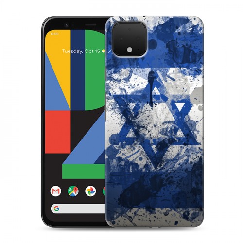 Дизайнерский силиконовый чехол для Google Pixel 4 XL Флаг Израиля