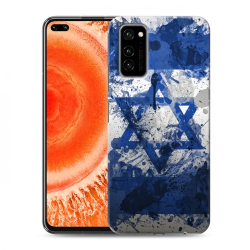 Дизайнерский силиконовый чехол для Huawei Honor View 30 Pro Флаг Израиля