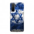 Дизайнерский силиконовый с усиленными углами чехол для Huawei Honor 30S Флаг Израиля