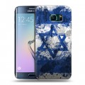 Дизайнерский пластиковый чехол для Samsung Galaxy S6 Edge Флаг Израиля